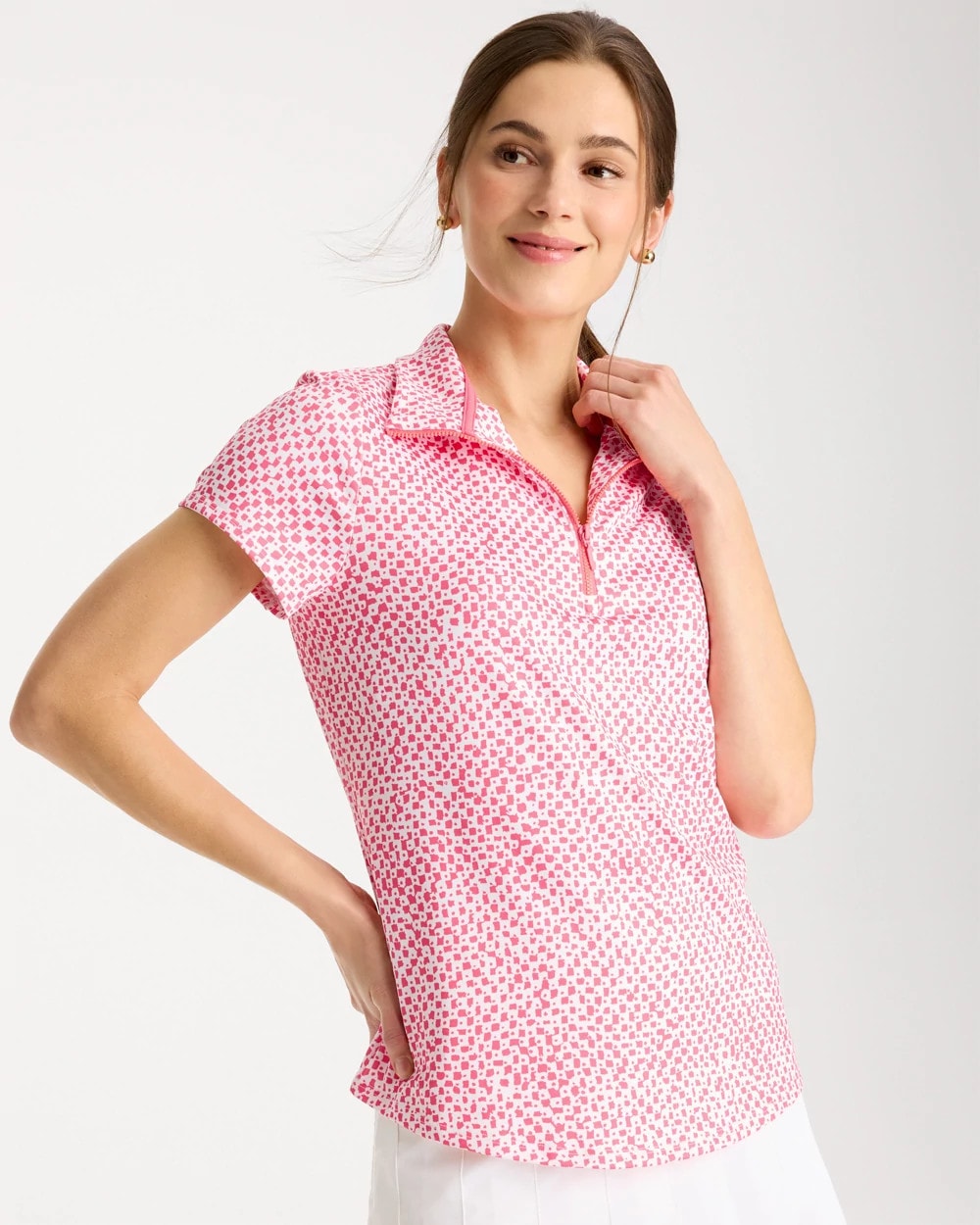 Zenergy® UPF Geo Half Zip Polo | Chico's